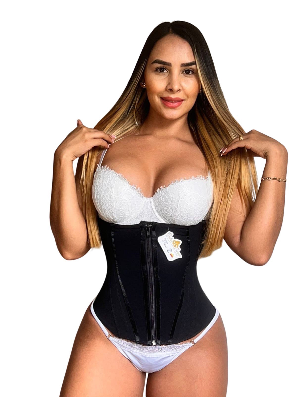 Extreme waistband with zipper and 14 rod clips