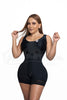 High compression girdle with short bra